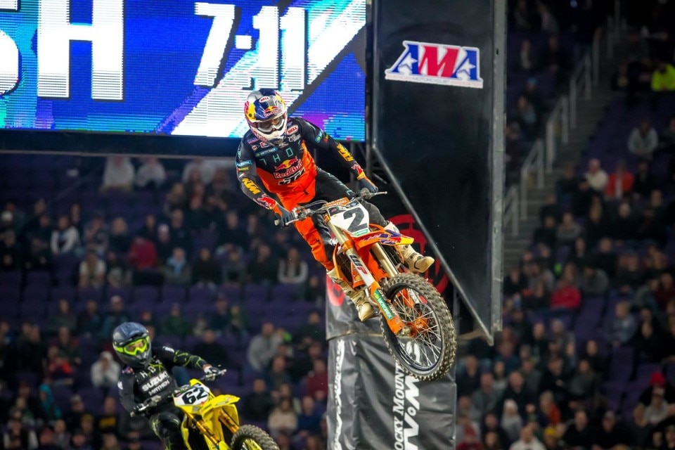 AMA Supercross 2019, Cooper Webb si prende anche Minneapolis
